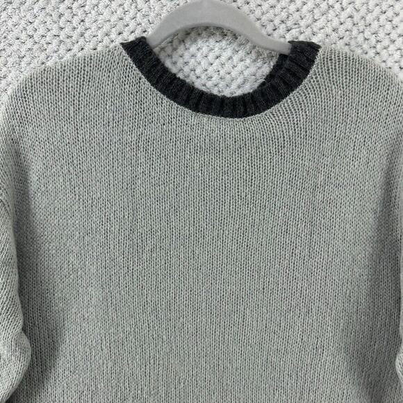 J Jill Sweater Womens L Gray Wool Mohair Crew Neck Long Sleeves Pull Over Jumper - Picture 7 of 14